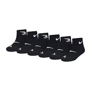 Boys Nike socks black athletic training